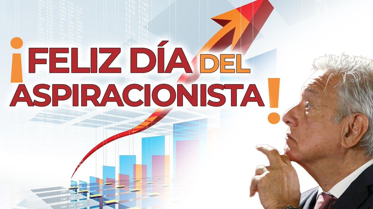 Hoy que es el día del trabajo, es también el día del aspiracionismo. Felicidades a los aspiracionistas que sí trabajan, pagan impuestos y aspiran a una vida mejor para sus familias. Ojalá López Obrador entienda que no hay mejor política social que el trabajo bien pagado.