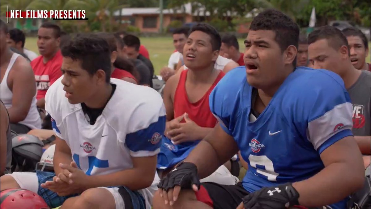 Overcoming the odds thanks to their Samoan values. How one island's rich cultural history has become interwoven with the sport of football. #AAPIHM | (1/2)
