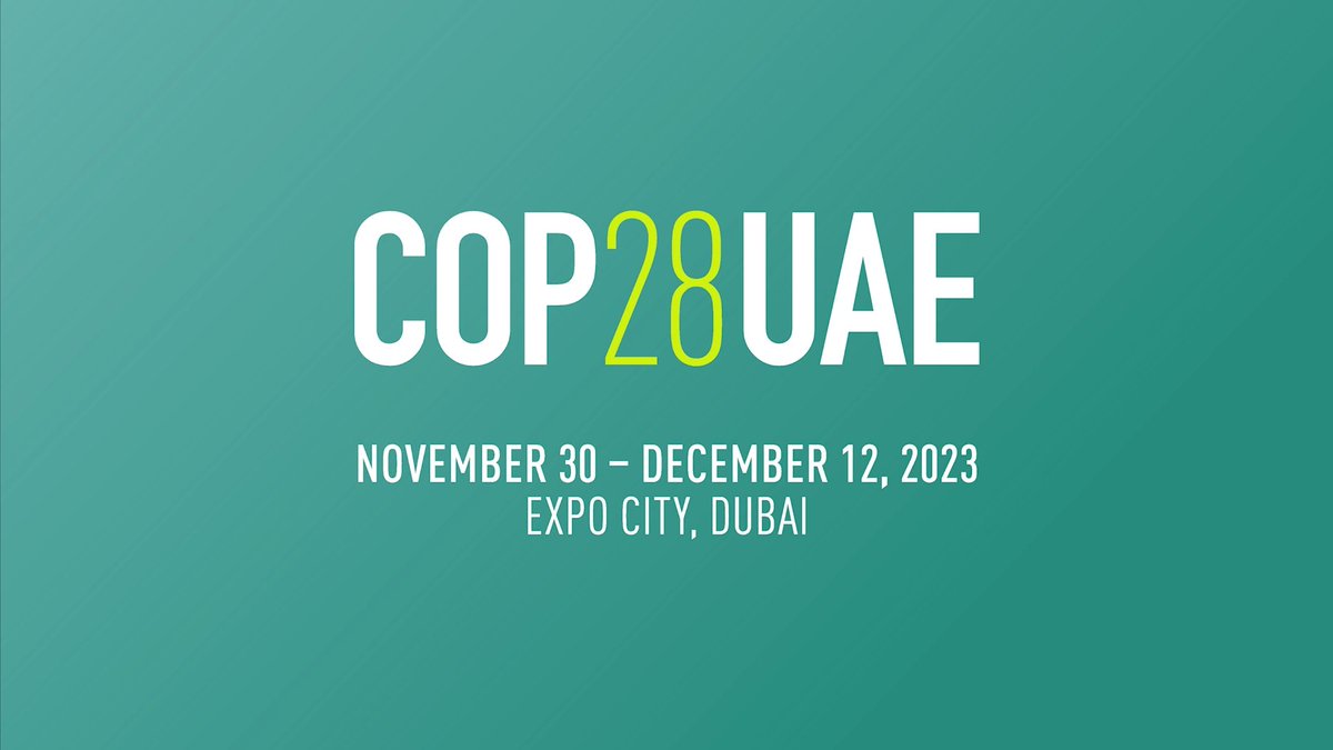 We're honored to welcome the 🌍 to the UAE 🇦🇪 for #COP28UAE, the 2023 United Nations Climate Change Conference. Join us with one voice &amp; as one global community for collective action toward meeting the goals of the #ParisAgreement. 🗓 November 30 - December 12 📍Expo City Dubai