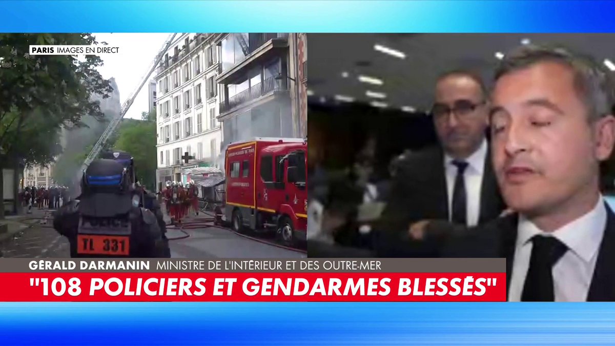 Gérald Darmanin : «Cette violence est de plus en pus forte dans une société qui se radicalise du fait de l'ultra-gauche»