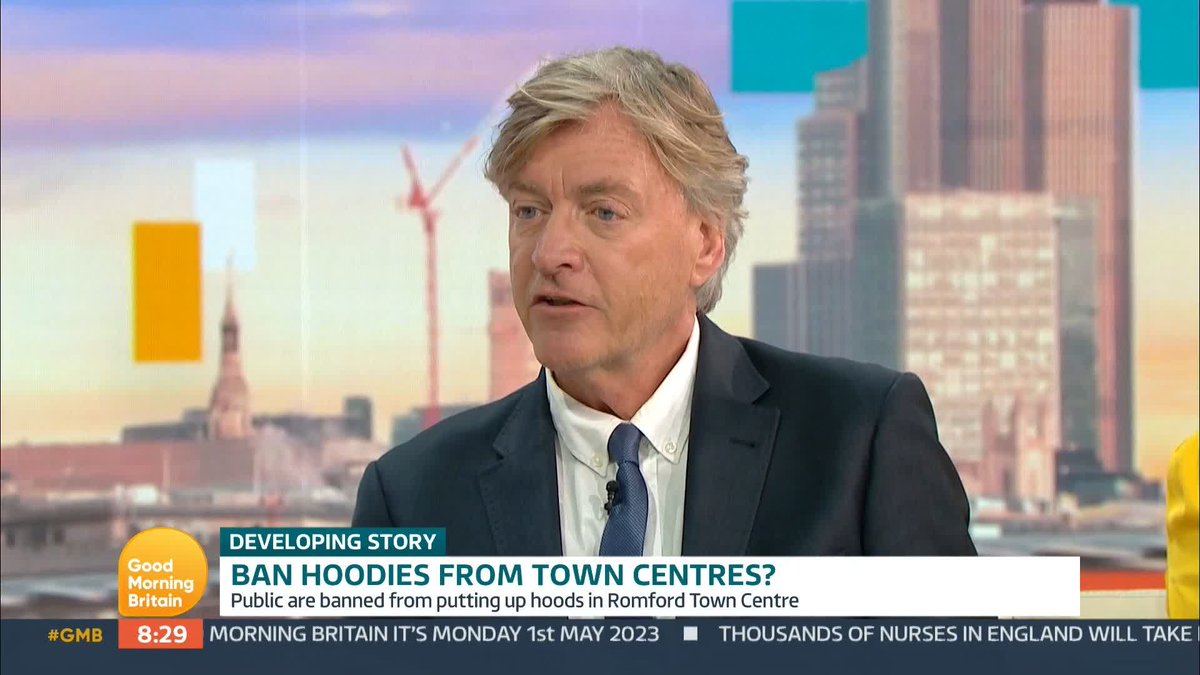 “Should we ban hoodies from town centres?” I’m 39-years-old; I wear hoodies most days. Are they going to ban me, a nearing middle-aged white guy with grey-streaked hair from wearing my hoodie in a town centre? No. She means Black kids and poor kids