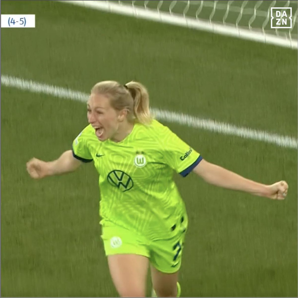 DAS TOR ZUM FINALE IN DER 119’!!! 🤯 Mehr Ekstase geht nicht! VfL Wolfsburg Frauen #DAZNmoment #ARSWOB #UWCL