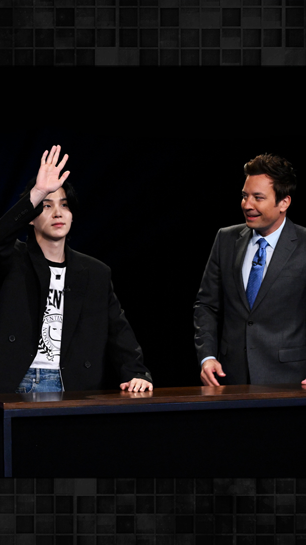First look at 방탄소년단’s #SUGA on The Tonight Show: SUGA talks #D_DAY and plays the Imposter Challenge! Tune in at 11:35/10:35c on NBC Entertainment. #SUGAonFallon #FallonTonight #BTS