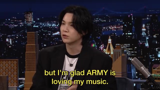 .방탄소년단’s #SUGA reacts to ARMY’s love for #D_DAY! #SUGAonFallon