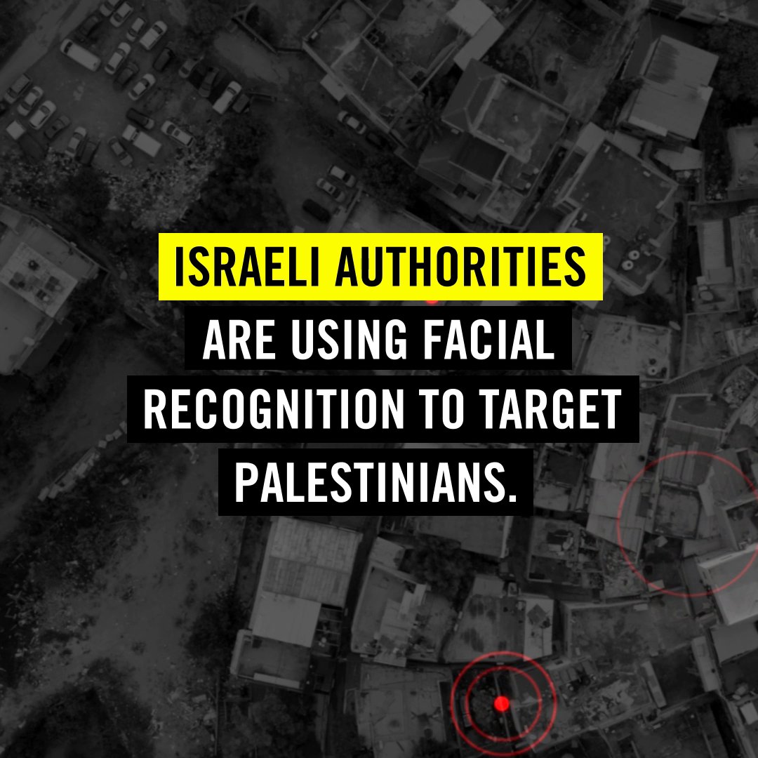 Palestinians, like anyone else, have the right to live in a world that upholds equality and dignity. Help dismantle Israel’s apartheid and call for an end to the supply of facial recognition technologies used in the Occupied Palestinian Territories 👉