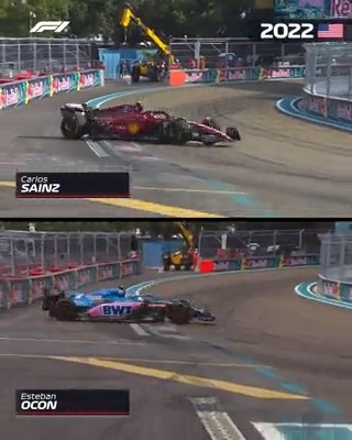 Things can get tricky at Turn 14 in Miami 👀 #MiamiGP #F1