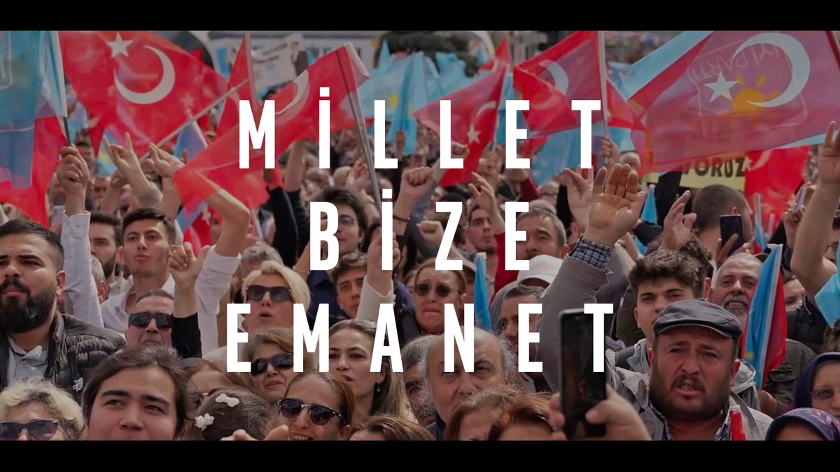 Sözümüz olsun bizim iyilik ve adalet! İyi olacak her şey millet bize emanet!