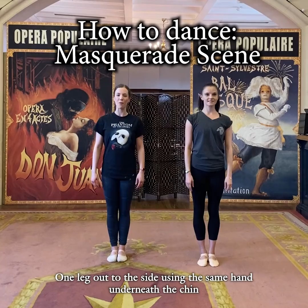 Learn #PhantomLondon's Masquerade routine with Corina Clark and Eilish Harmon-Beglan 🩰 Comment and share your version 👀