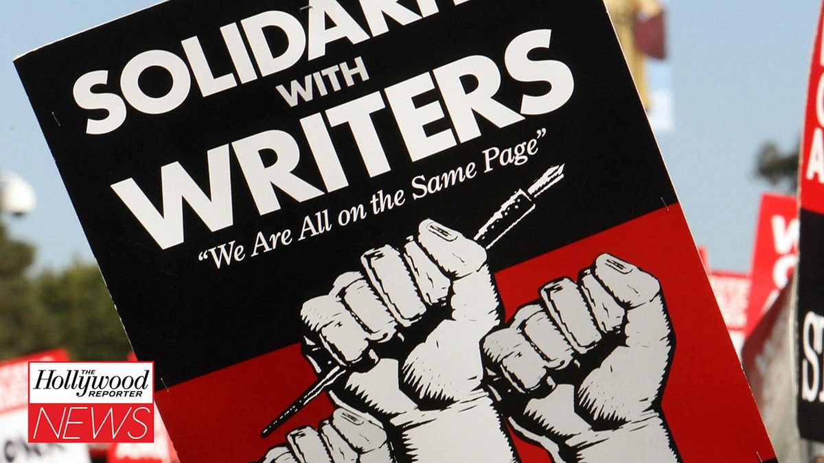 Top Hollywood writers are taking to social media to express their support as the Writers Guild of America orders its first strike in 15 years #THRNews