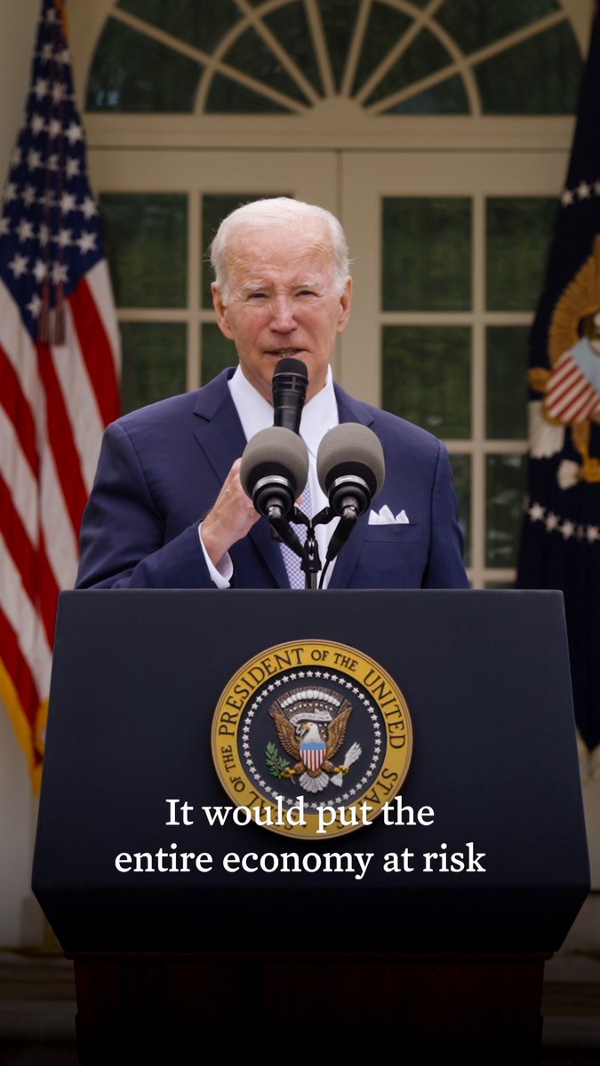Let me be clear: America is a not a dead-beat nation. We invest in small business, veterans, health care, food assistance, and more. And then we pay our bills.