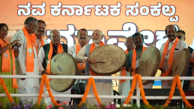 Sharing highlights from the rallies in Karnataka yesterday. Support for BJP is at a record high!