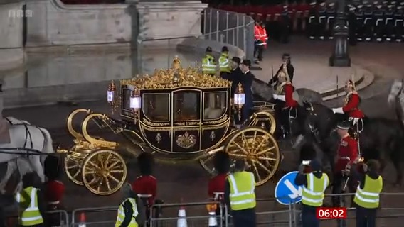Rehearsals have taken place in Central London ahead of the coronation of King Charles III. Vincent McAviney watched the events taking place late last night