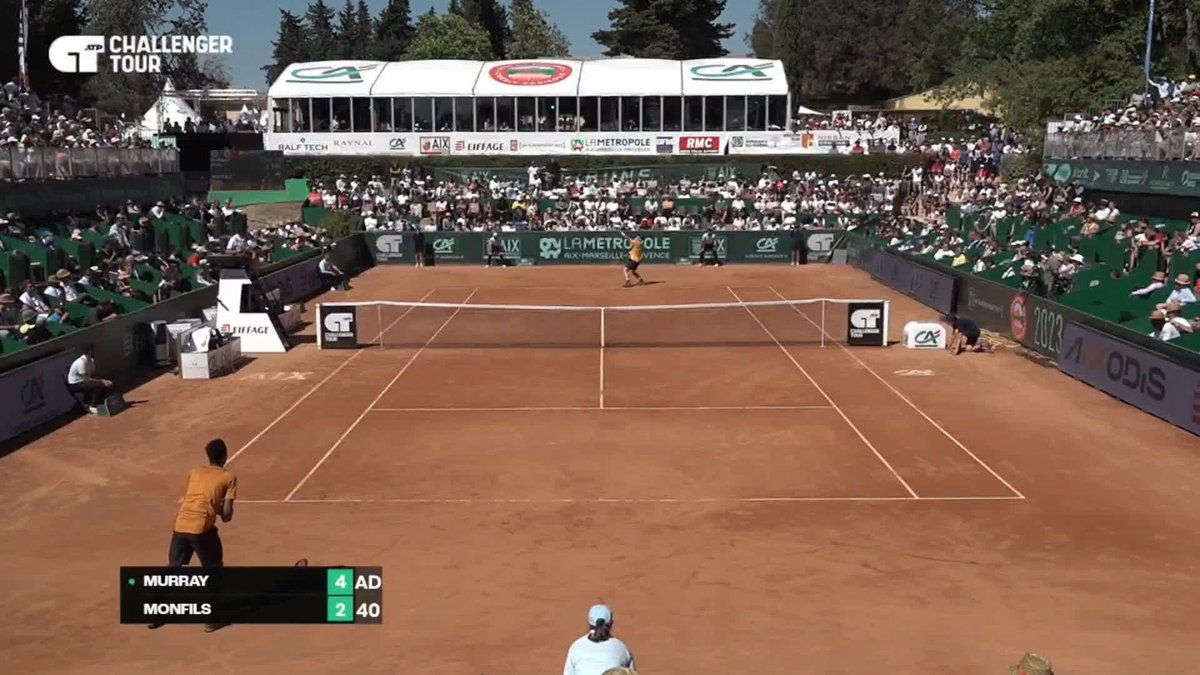 How about THIS from Andy Murray vs Gael Monfils? 😍 🎥 ATP Challenger