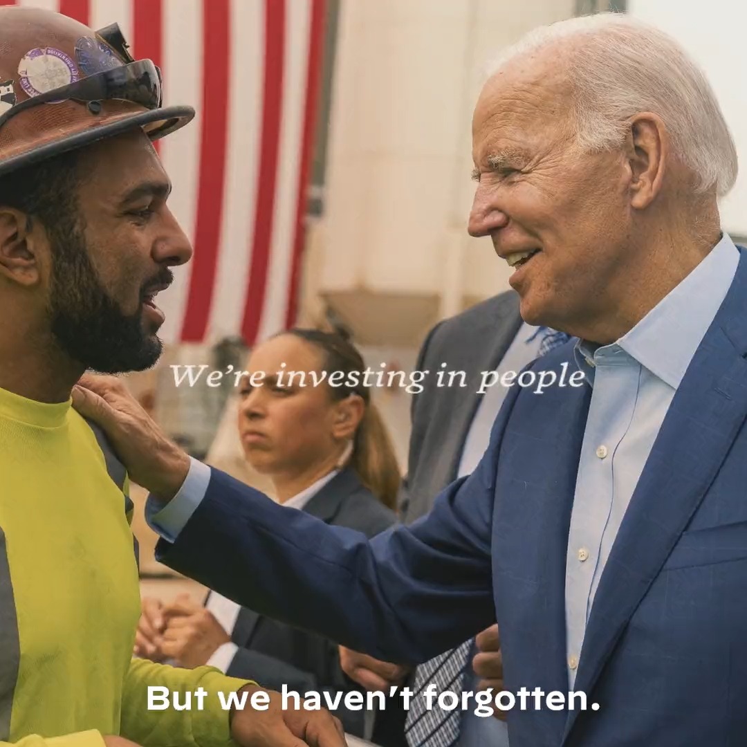 We're investing in the backbone of America and building an economy that leaves no one behind.
