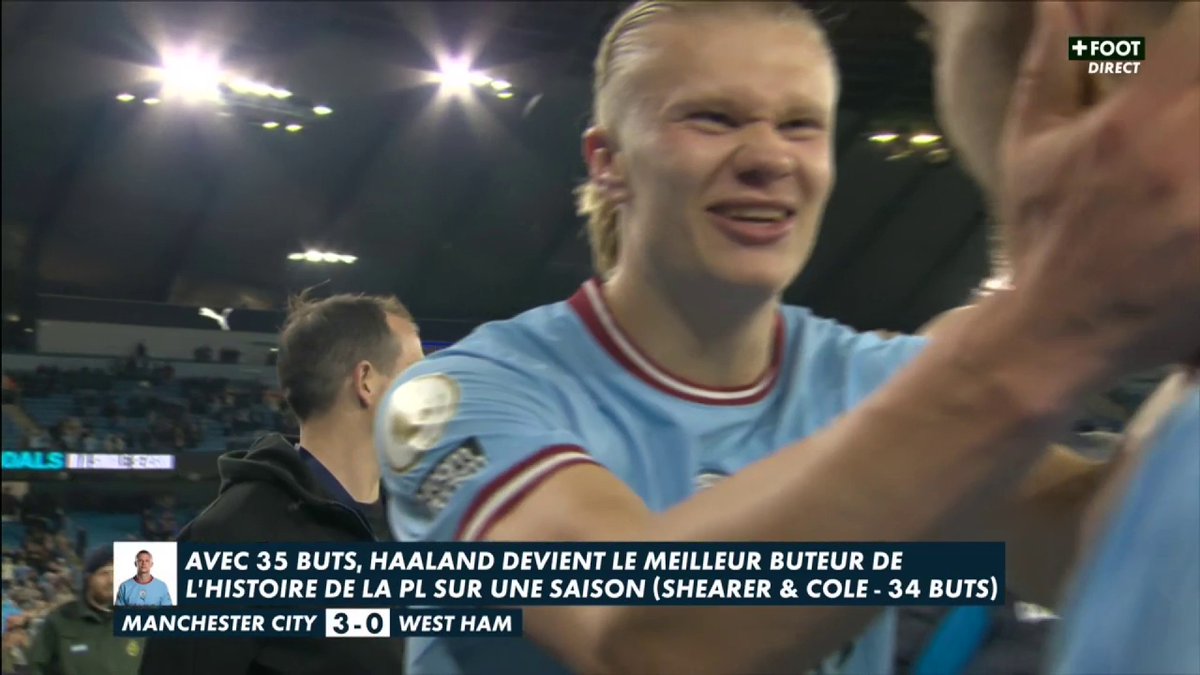 Erling Haaland a eu le droit à une haie d'honneur après avoir établi son nouveau record ! 🙌 🎥 CANAL+ Foot