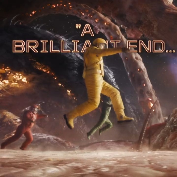 “A brilliant end to a brilliant trilogy.” 💫 Experience Guardians of the Galaxy Vol. 3 in theaters tonight.