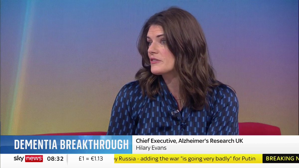 "Could this be the last generation of people who die from dementia?" - Kay Burley "That is certainly our hope - that the next generation will have treatments that can tackle the disease." - 🟧 Hilary Evans-Newton 🟧