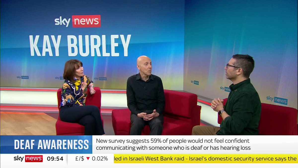 One in 10 of us would avoid speaking to deaf people for fear of not knowing how to engage. Tom Lichy, Head of Policy & Research British Deaf Association is raising awareness of it for Deaf Awareness Week. #KayBurley FC