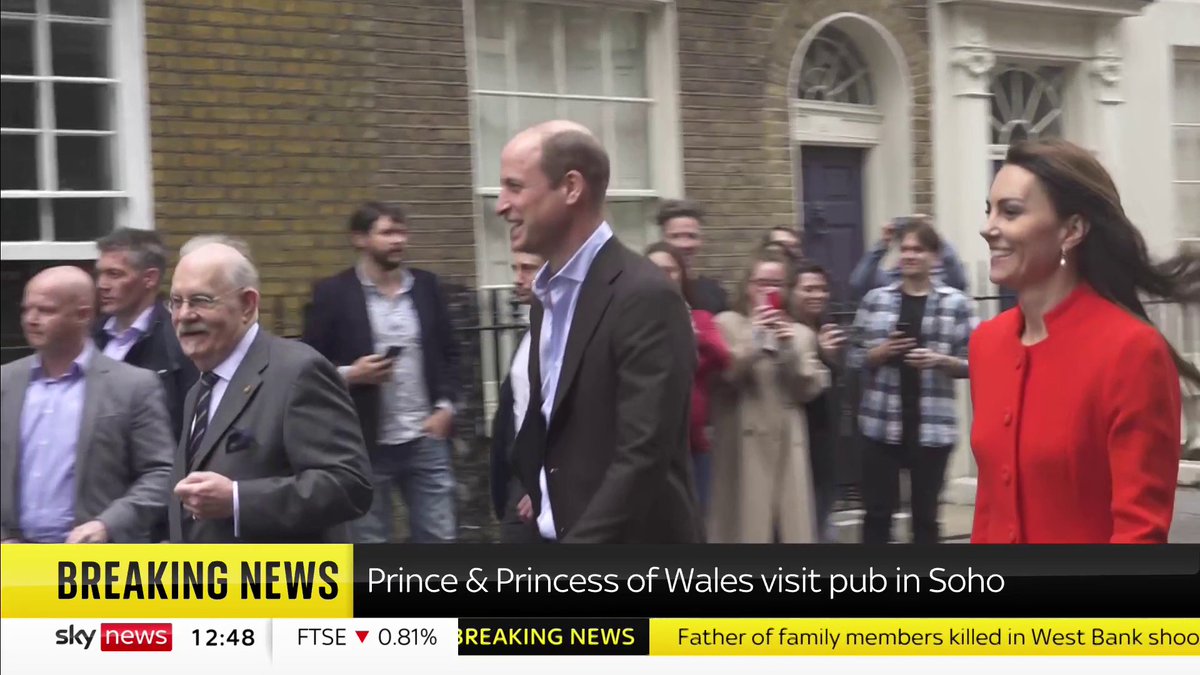 BREAKING: Prince & Princess of Wales visit pub in Soho 📺 Sky 501, Virgin 602, Freeview 233 and YouTube