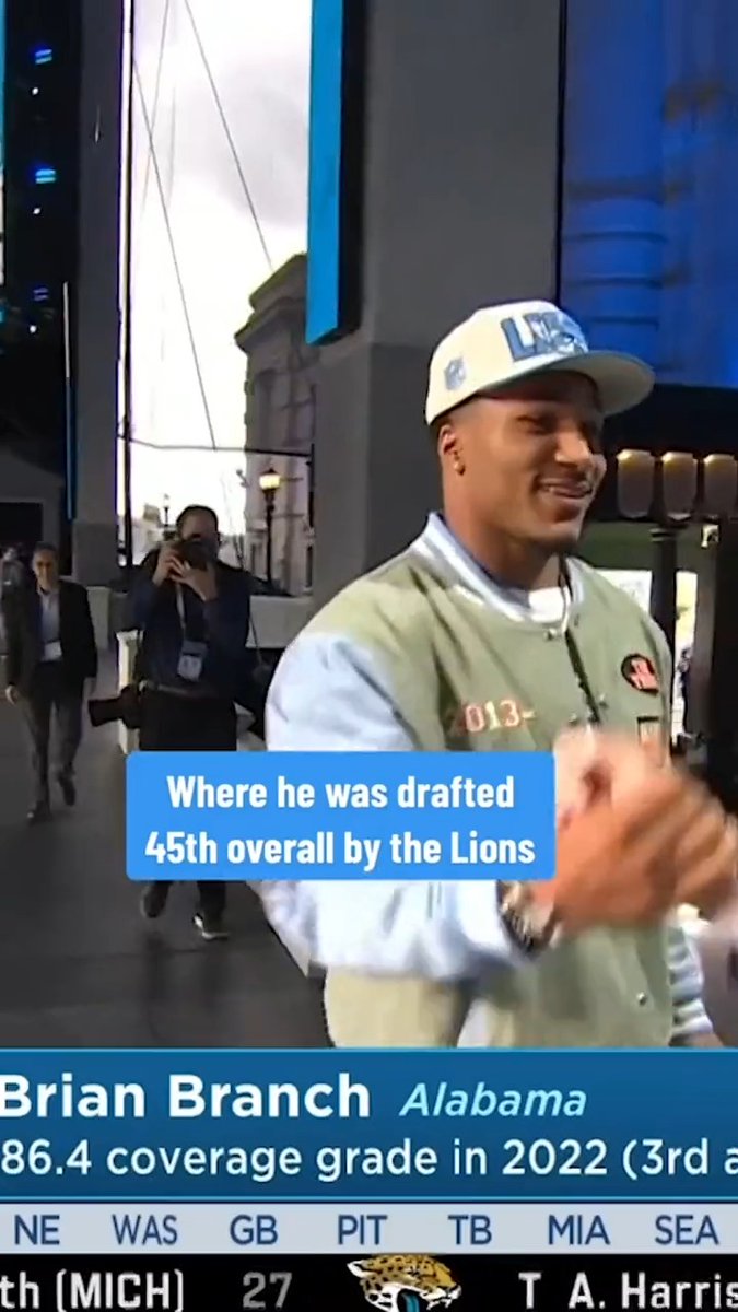 “I feel like being here was important... This was a once in a lifetime opportunity.” Day 2 was worth the wait for Brian Branch 🦁 Alpha🐕 | Detroit Lions