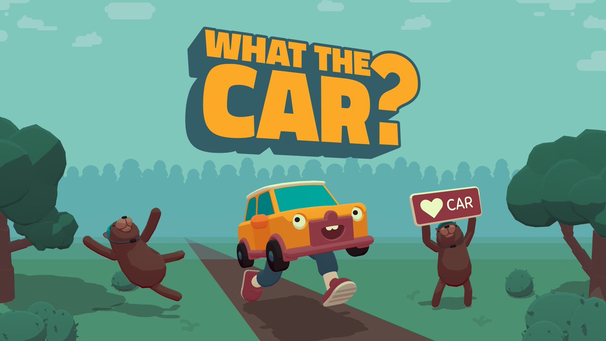 🤪 This secret has been driving us mad 🤪 We made an absurd racing game, and SURPRISE! ✨ It's out NOW on @applearcade You play as a car with legs, and it's called 🎉🐻WHAT THE CAR?🚗🥳