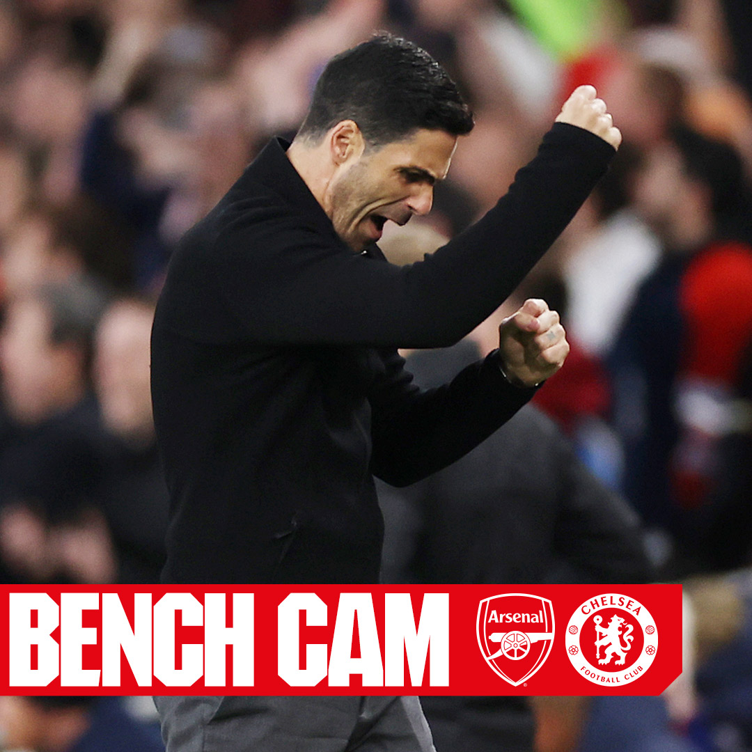 ๐คฉ Those touchline reactions Check out our latest Bench Cam for all the key moments from our London derby win over Chelsea ๐