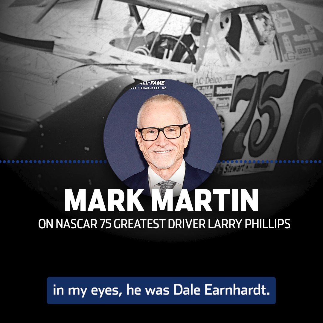 From one of NASCAR's greatest drivers to another, Larry Phillips has the respect of Mark Martin.