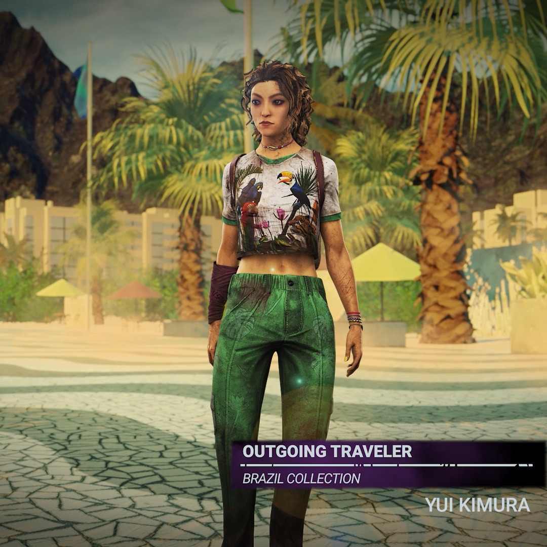She goes where the action is, and the underground racing circuit took her to Brazil. Yui Kimura’s Outgoing Traveller Outfit is now available. Learn more 👉