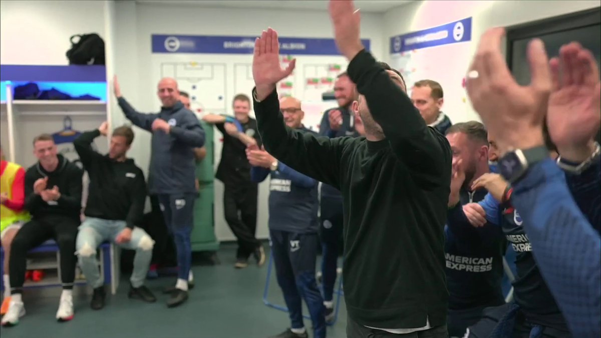 Scenes in the Brighton dressing room! 🕺