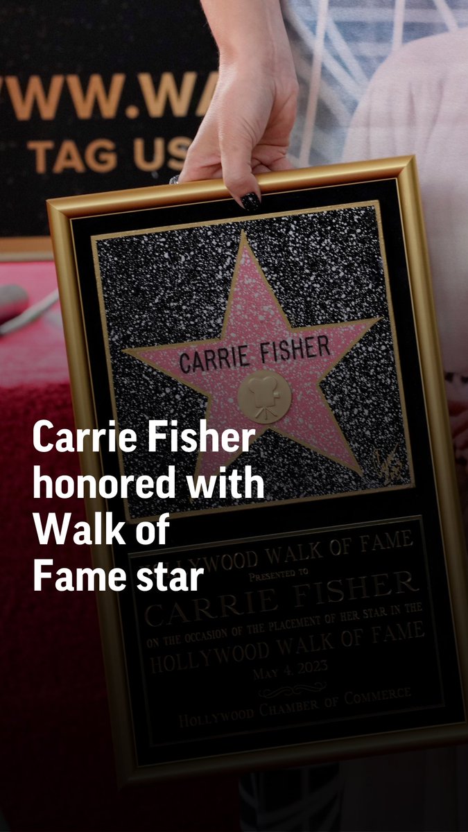 Mark Hamill delivered a touching speech remembering his "Star Wars" sister Carrie Fisher on May the Fourth as she was posthumously honored with a star on the Hollywood Walk of Fame.