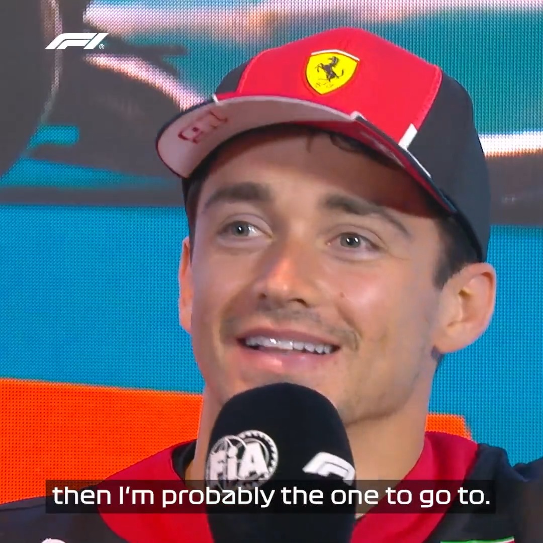 Not long to wait for that second single! 🎹 #MiamiGP Charles Leclerc