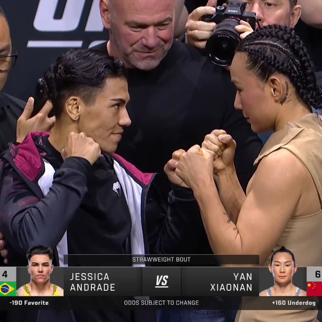 Top 10 strawweights showing out! #4 @JessicaMMAPro vs #6 Yan Xiaonan on Saturday’s main card! [ #UFC288| Live on ESPN+ PPV: ]
