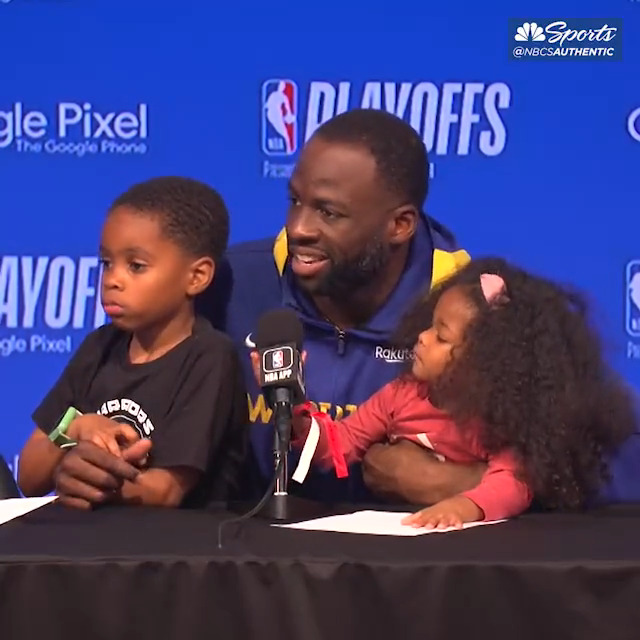 Draymond explains why he brings his kids to the podium 💙