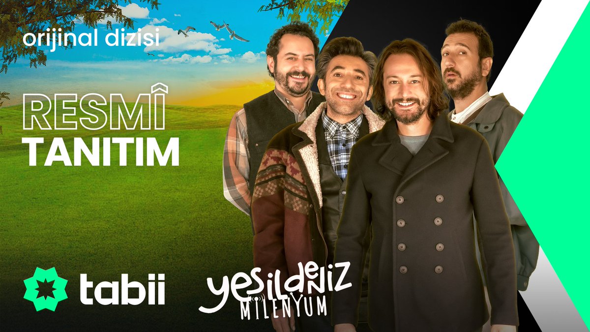Sadıçlar milenyuma yaklaşırken başlarını nasıl derde sokacak acaba? Bizi birleştiren hikayeleri izlemek için e-posta adresini bırak! 💚 #tabii #YeşilDenizMilenyum