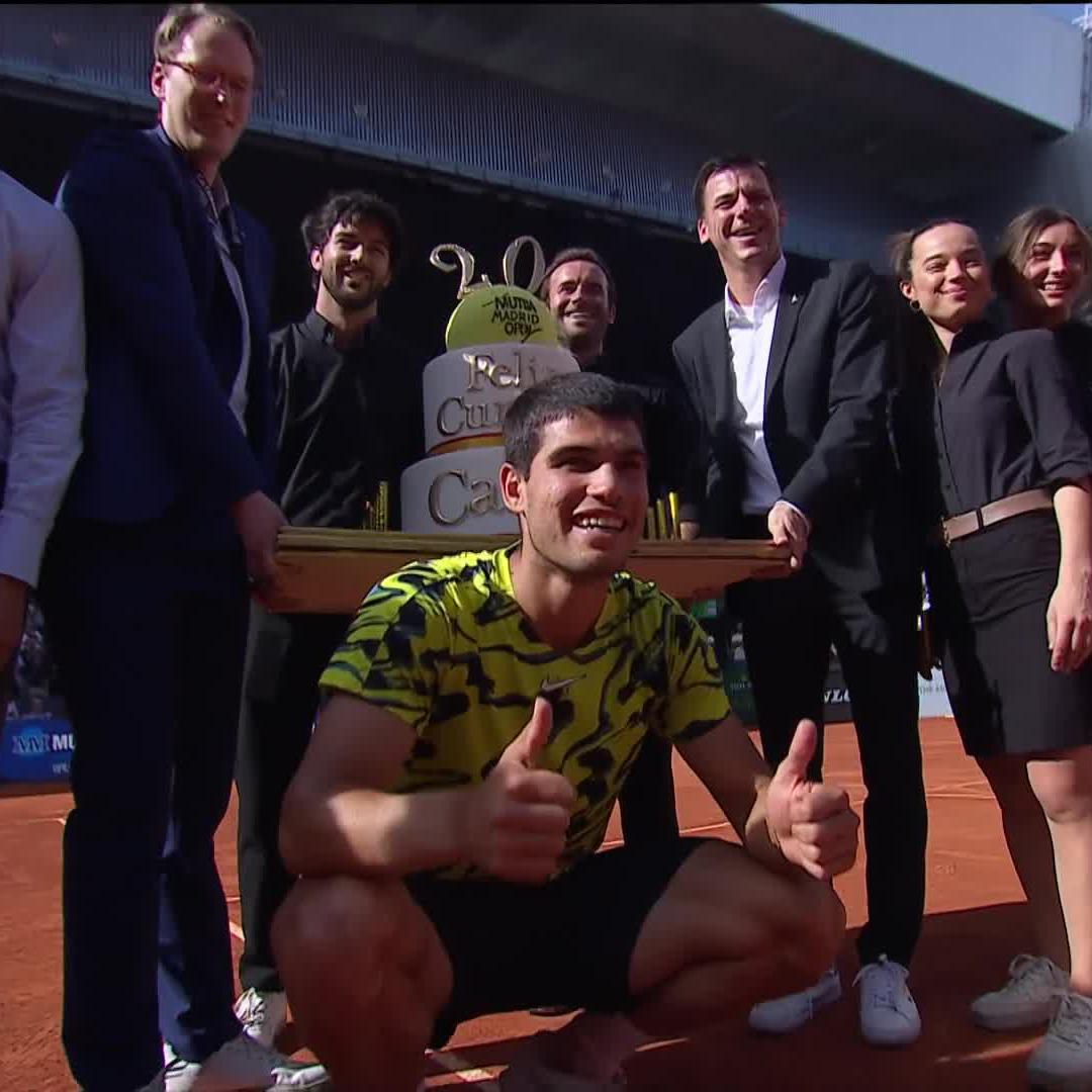 ¡Feliz cumple, Carlos Alcaraz! 🎂🎉 #MMOpen