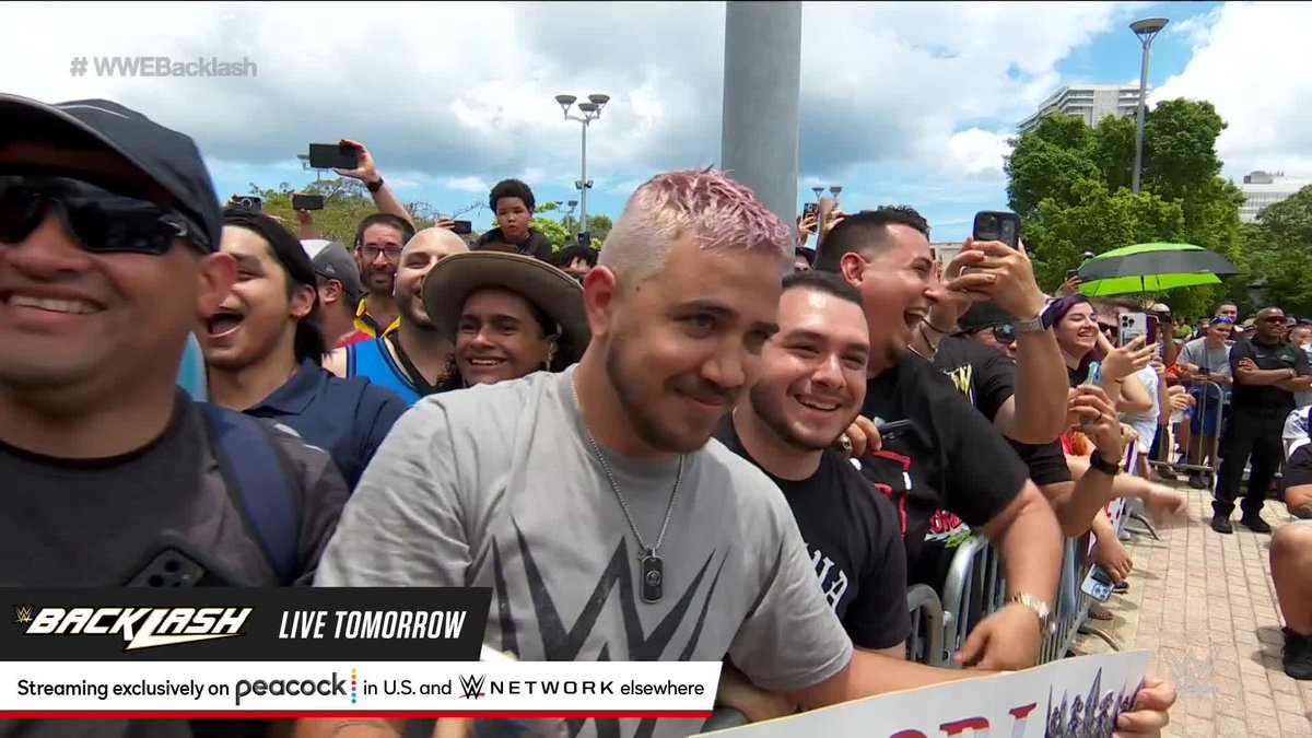 The atmosphere is WILD at the #WWEBacklash Press Conference and Dominik is letting everyone know RheaRipley_WWE will walk out Saturday STILL the #SmackDown Women's Champion.