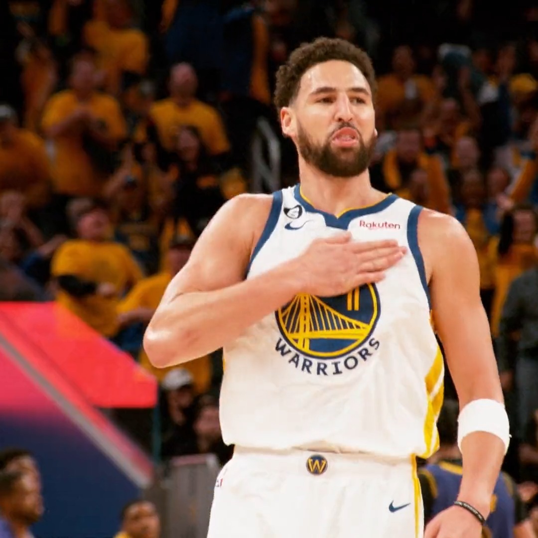 Most games with 8+ threes in NBA Playoff history: 1. Klay Thompson (6) 2. Stephen Curry (4) 2. Ray Allen (4) 2. Damian Lillard (4)