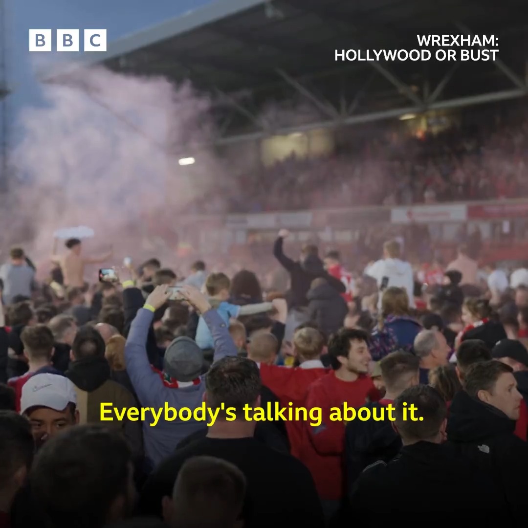 A journey from heartache to riding high 💫 📱💻 'Wrexham: Hollywood or Bust' is starting now on BBC Two & BBC iPlayer #BBCFootball #Wrexham