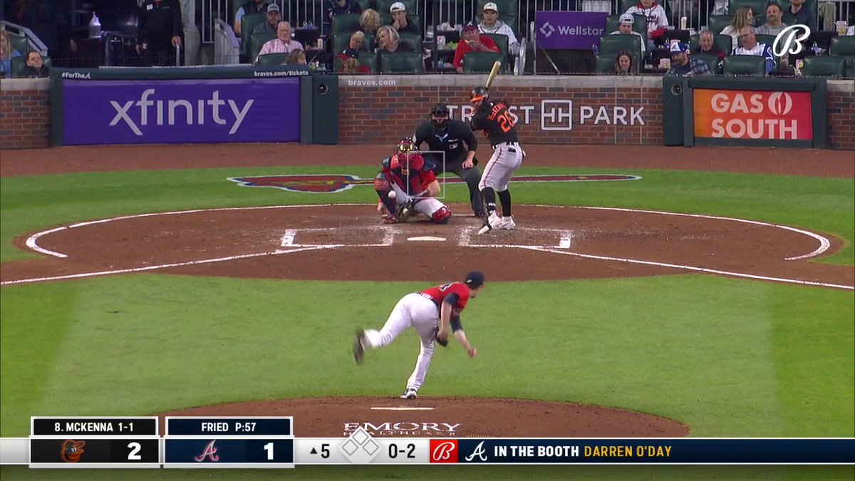 "I've told Jeff Francoeur this before, I think he is a better broadcaster than player." - Darren O'Day *featuring a Max Fried K*