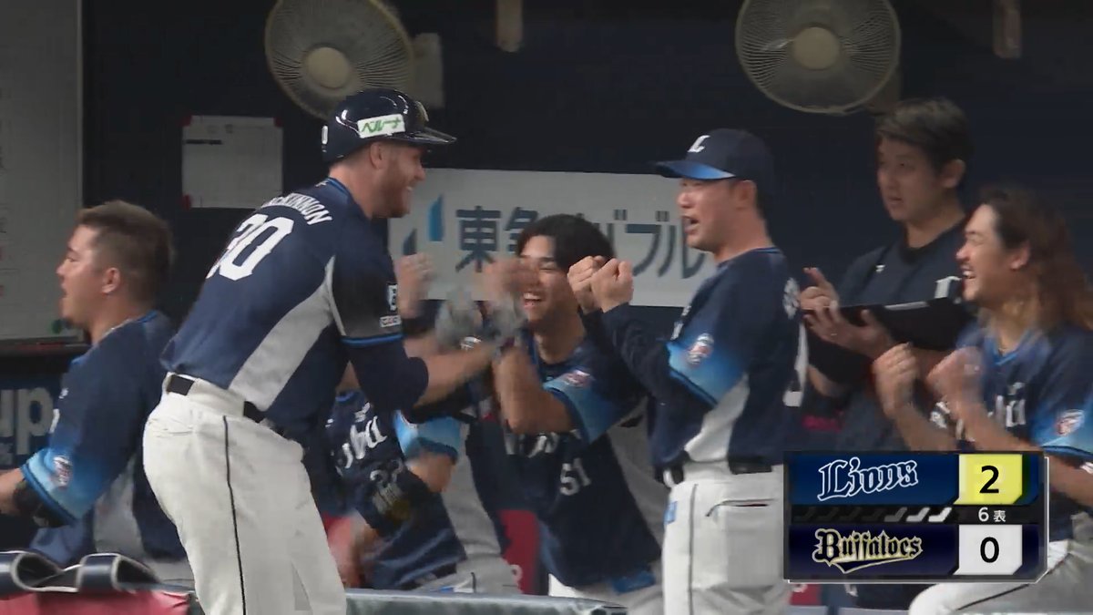 均衡を破る #マキノン 選手の2点本塁打! レフトへ一直線の打球で、先発 #高橋光成 投手を援護します! #埼玉西武ライオンズ #seibulions