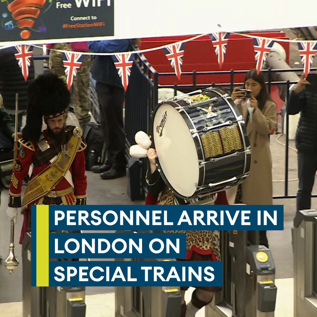 It is the largest movement of military personnel via the railway network since Sir Winston Churchill’s funeral in 1965. 5000 troops have arrived in London and marched over Westminster Bridge as they assemble ahead of the coronation. 🚂 More here 👉