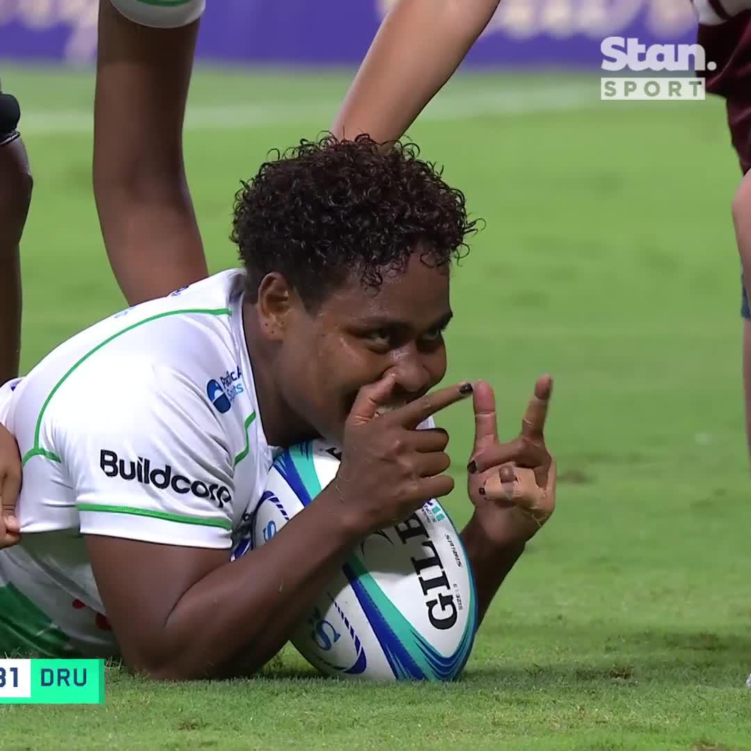 Bang bang 🔫🔫 Fijiana Drua break away to increase their lead! ↳ Super W Grand Final - Reds v Fijiana Drua LIVE NOW. Ad-free. Live & On Demand on the Home of Rugby, Stan Sport. #StanSportAU #SuperW #REDvDRU