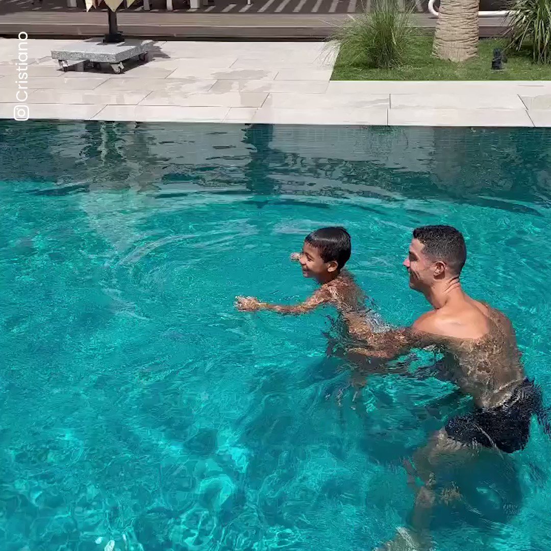 Cristiano Ronaldo absolutely launched his son Mateo 😭