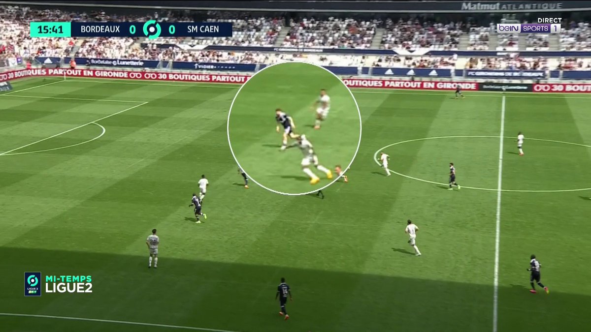 Ce but doublement hors-jeu a été ACCORDÉ aux Girondins de Bordeaux face à Caen. 🎥 beIN SPORTS