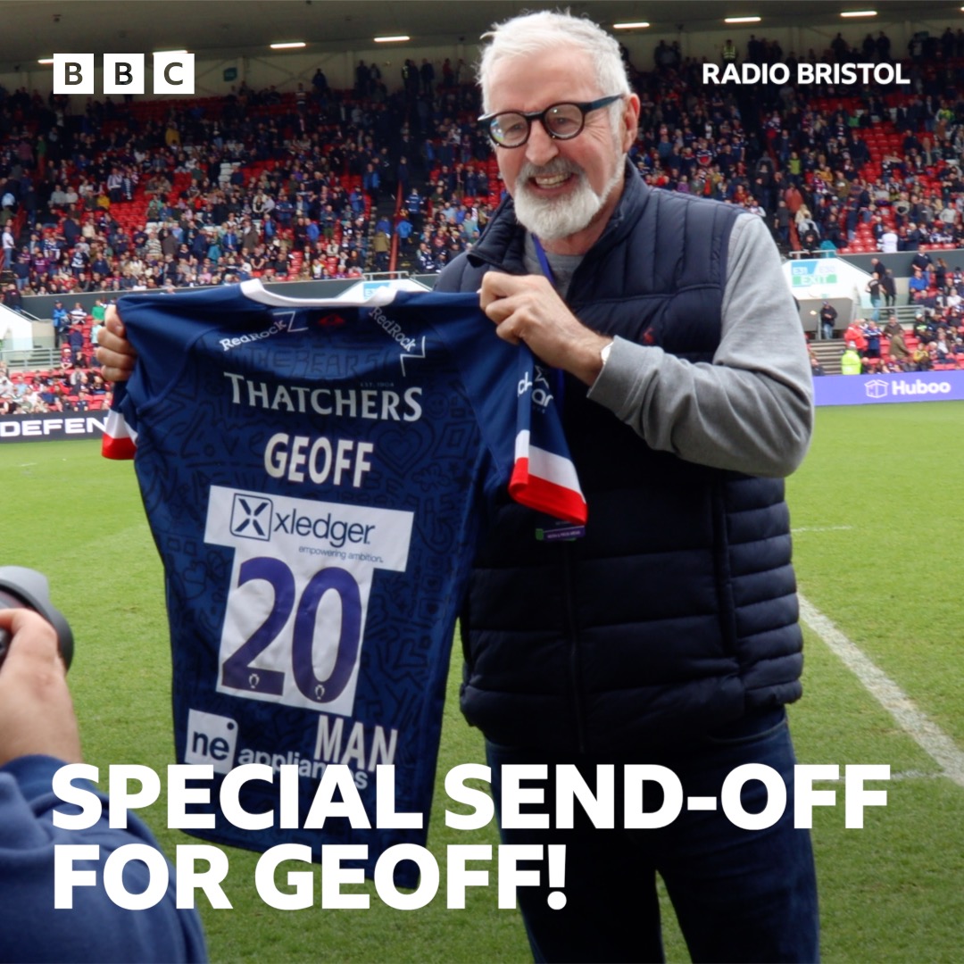 Saturday Sport will never be the same. We'll miss you, Geoff Twentyman! ❤️💙 BBC Sport Bristol