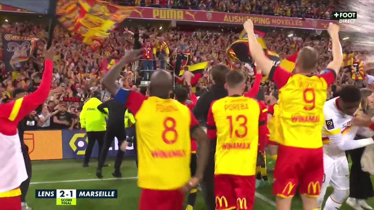 Le 15ème "Chicoté" du RC Lens avec le public de Bollaert. ❤️💛🔥 🎥 CANAL+ Foot