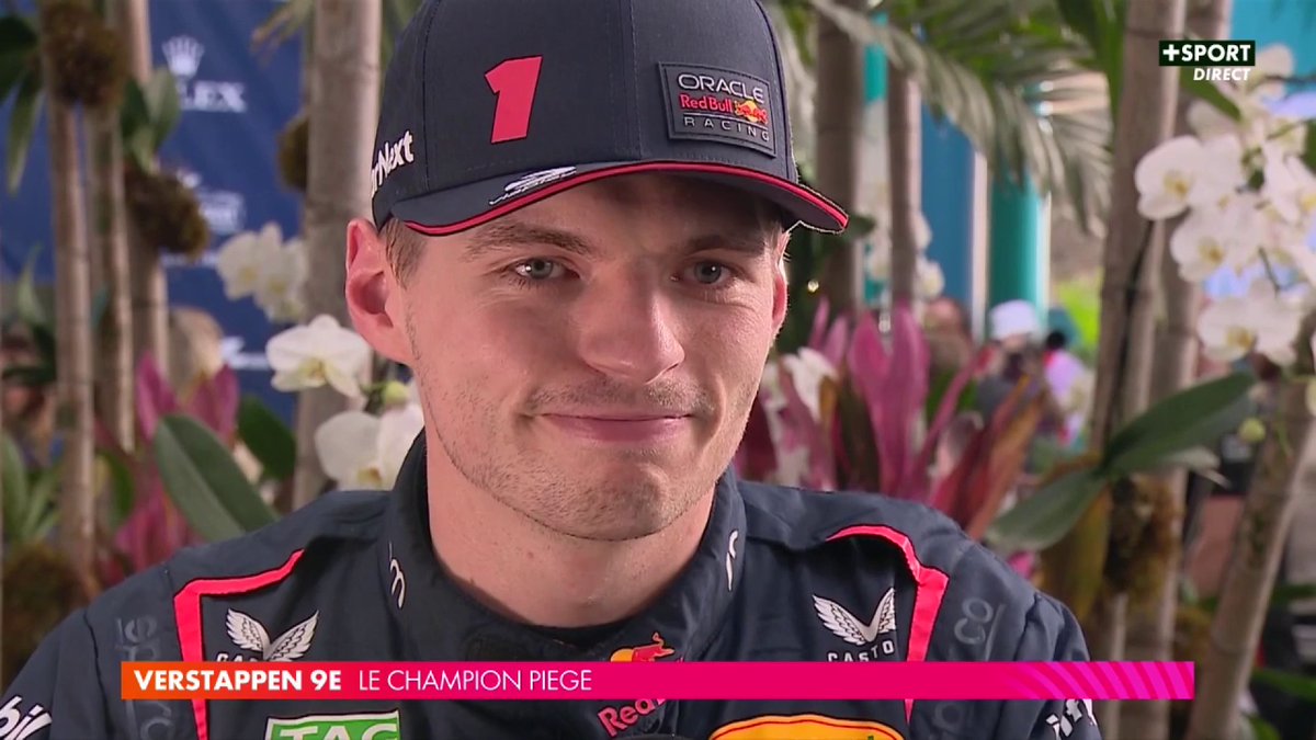 Max Verstappen de P9 à P1 ? 😎 À votre avis, combien de tours faudra-t-il au pilote Red Bull pour prendre la tête du #MiamiGP ?