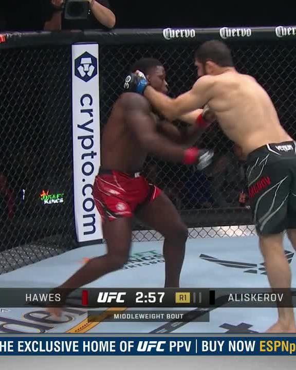 Aliskerov shut the lights out on Hawes 😴 #UFC288