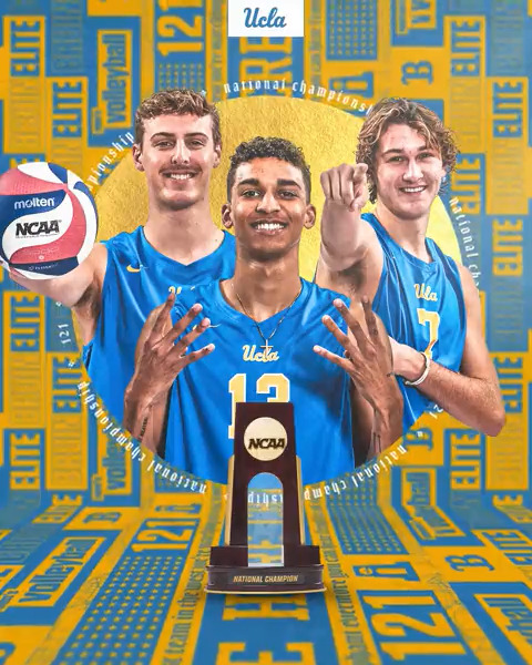𝟐𝟎/𝟐𝟎 𝐕𝐈𝐒𝐈𝐎𝐍 UCLA wins its record 20th #NCAAMVB Championship, beating Hawai'i, 3-1! 🏆 #GoBruins | #UCLA121