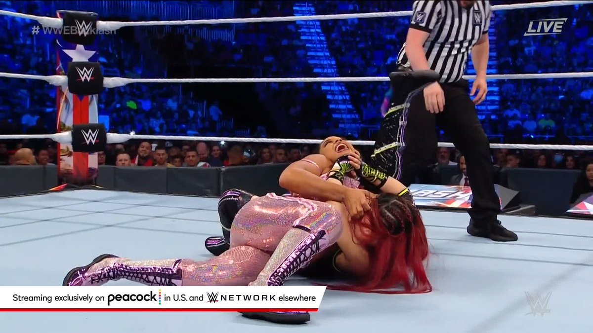 Puerto Rico is LOUD and bringing the energy at #WWEBacklash right now in this #WWERaw #WomensTitle Match!
